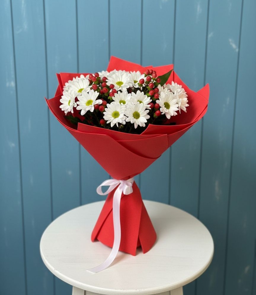 Букет цветов из: Хризантемы в Грязь