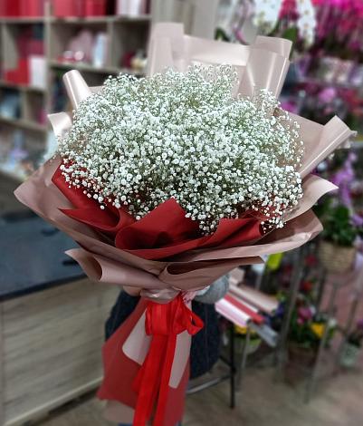 Букет цветов из: Гипсофила в Грязь