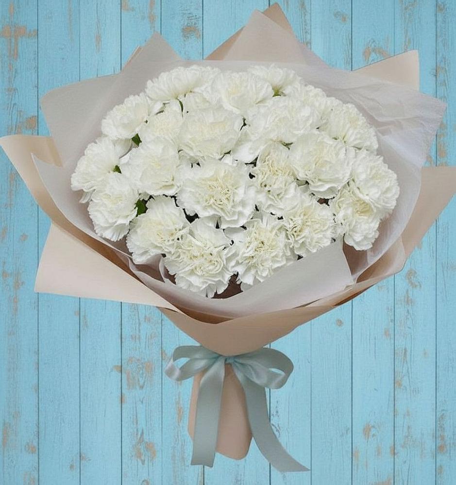 Букет цветов из: Гвоздики в Грязь