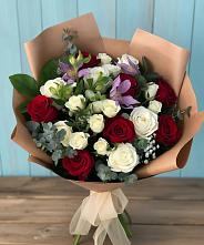 Букет цветов из:  Розы и Альстромерии в Грязь