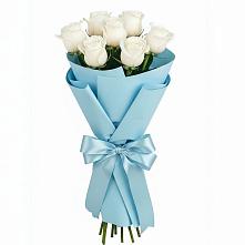 Букет 7 белых роз Проуд #REPLACE_PRED# Грязь