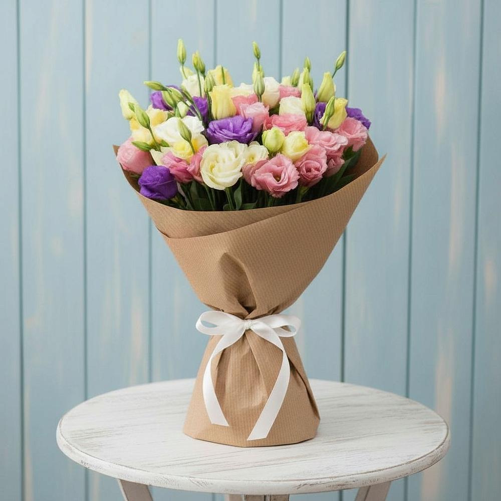 Букет цветов из: Лизиантусы в Грязь