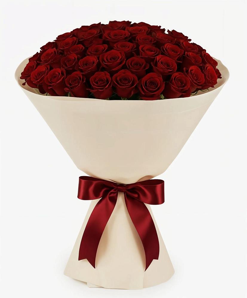 Букет 101 Бордовая роза Блэк Бакарра в Грязь