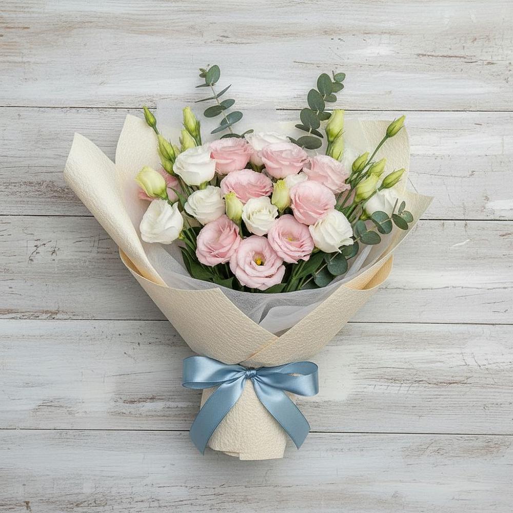 Букет цветов из: Лизиантусы в Грязь